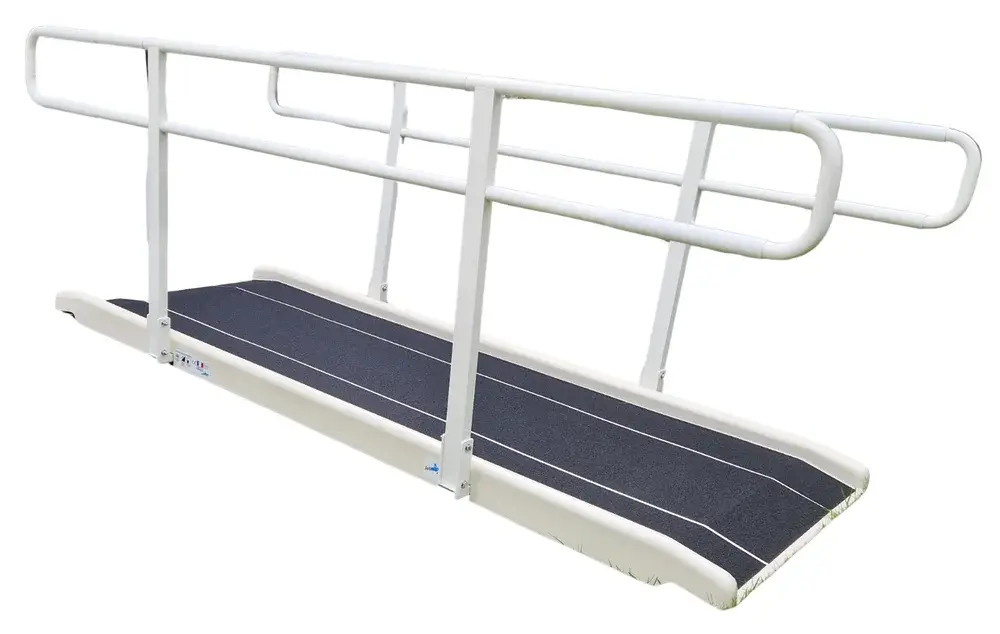 Rampe avec mains courantes