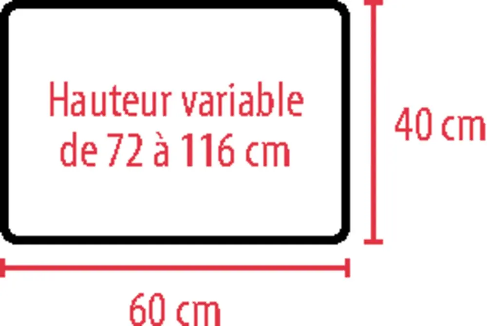 Table de lit médicalisé basique Pausa