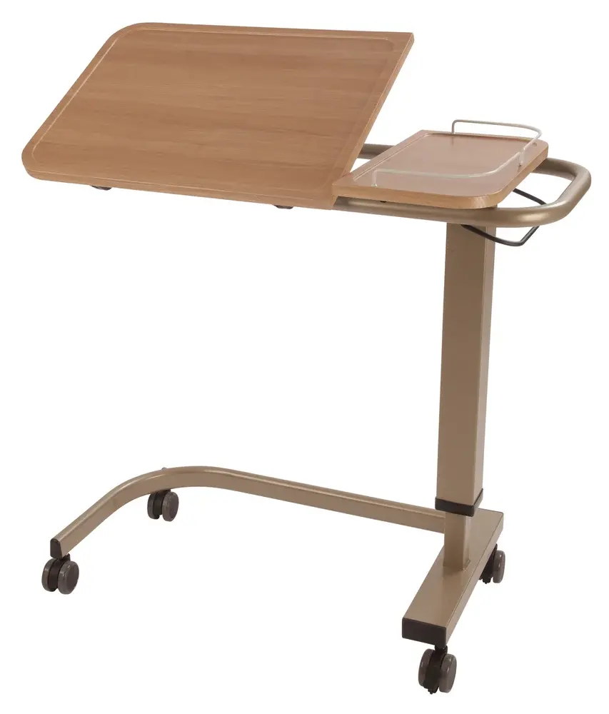 Table de lit médicalisé à roulettes Kalisto avec double plateau inclinable