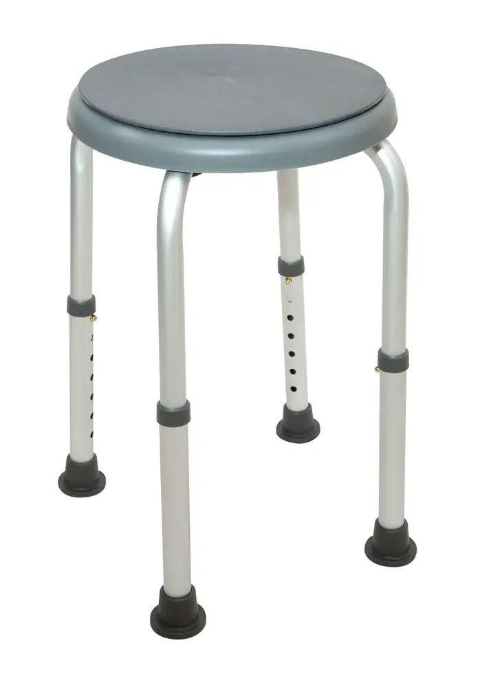 Tabouret de douche pivotant réglable
