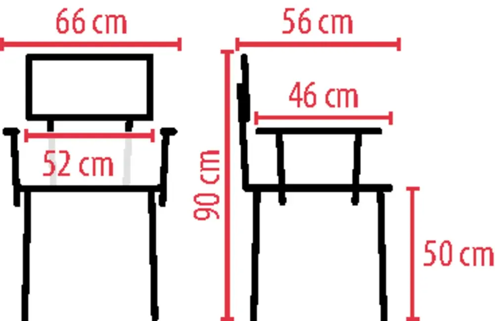Chaise percée Candy 155