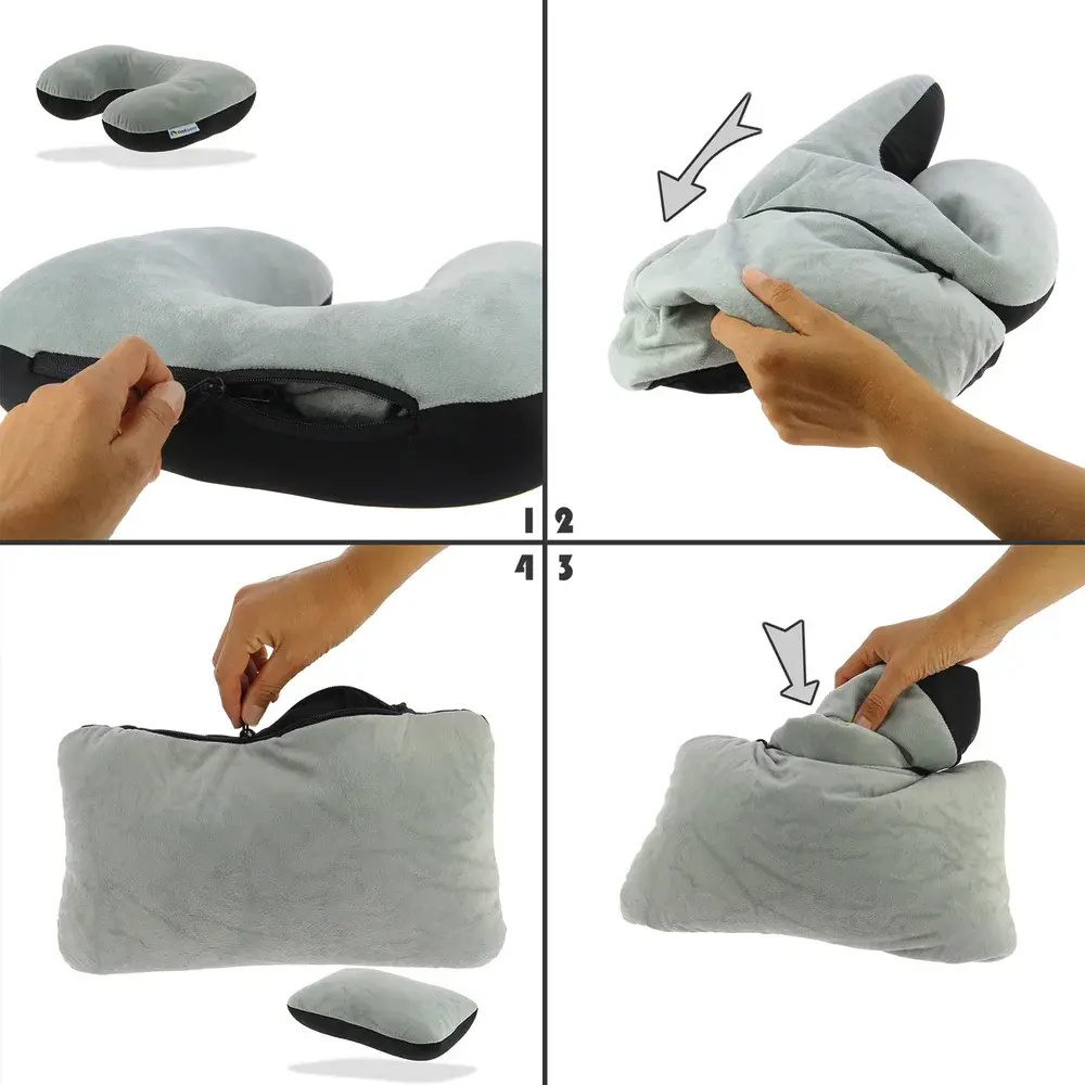 Coussin 2 en 1 nuque et dos