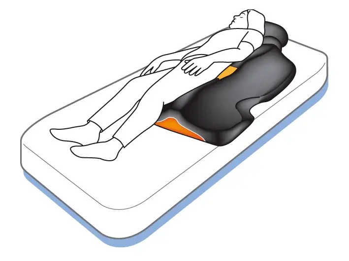 Coussin de positionnement semi-latéral à 30°