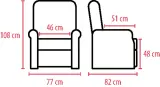 Vignette - Fauteuil releveur 2 moteurs Holen