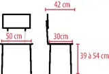 Vignette - Tabouret de douche large