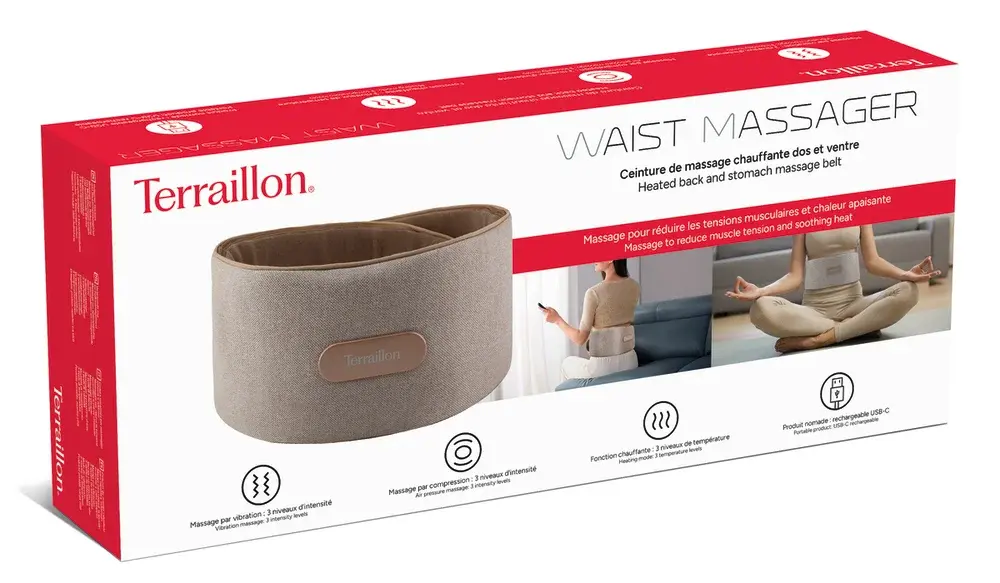 Ceinture de massage chauffante dos et ventre