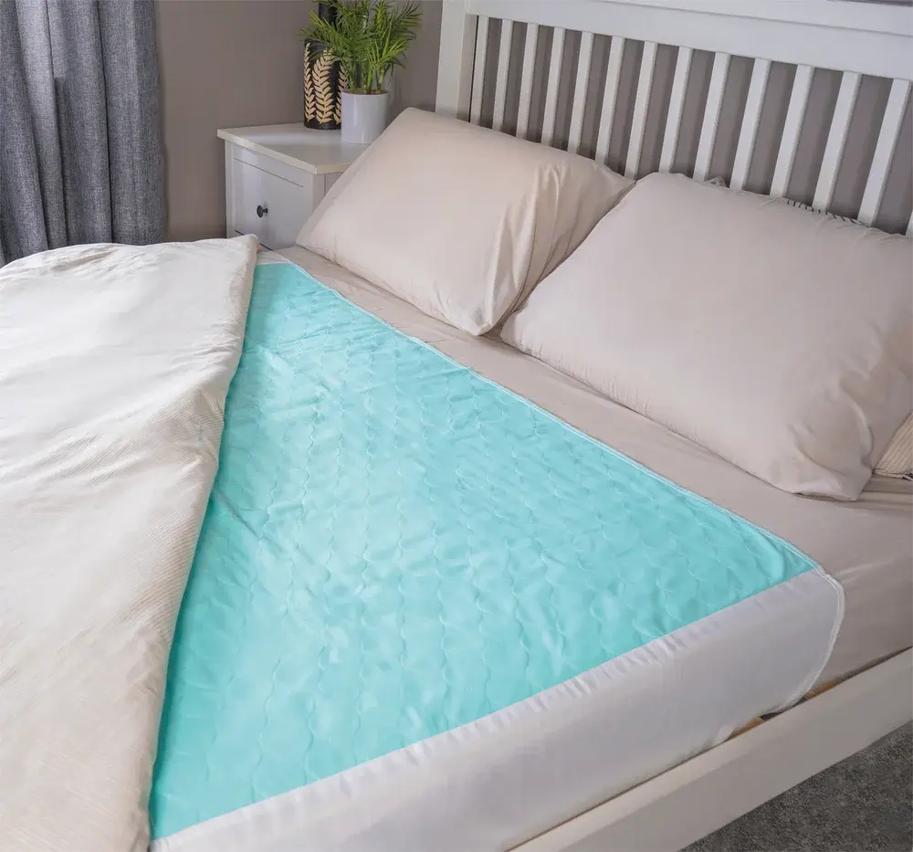 Alèse de lit médicalisé réutilisable avec rabats