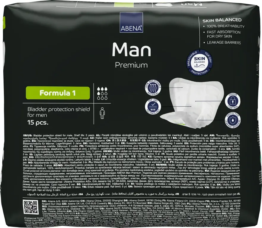 Protection urinaire homme Man Premium