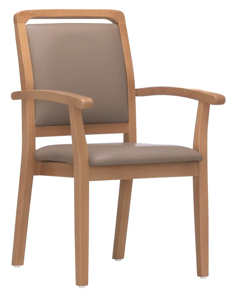 Chaise en bois ergonomique avec accoudoirs Komod