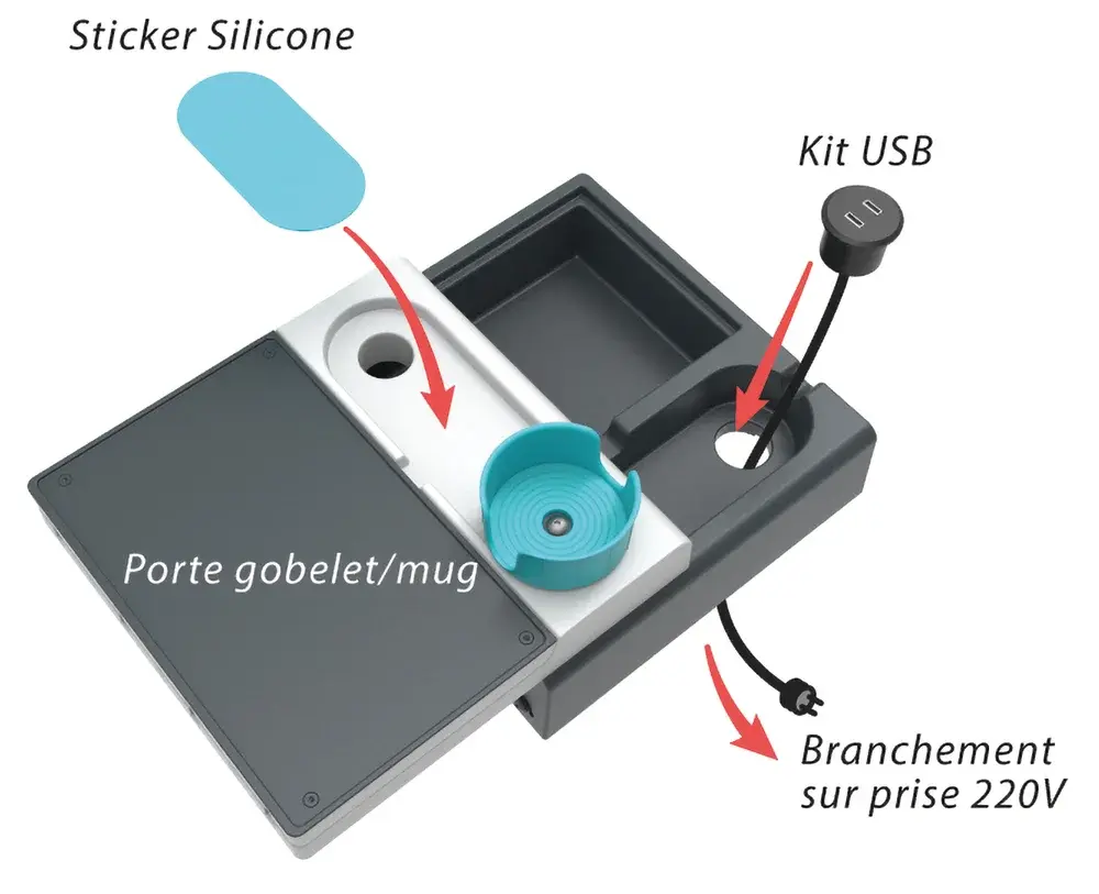 Tablette ergonomique pour fauteuil