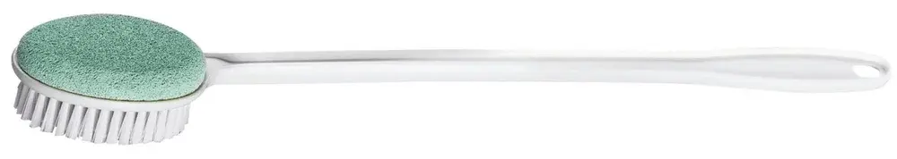 Brosse de douche 2 faces à long manche