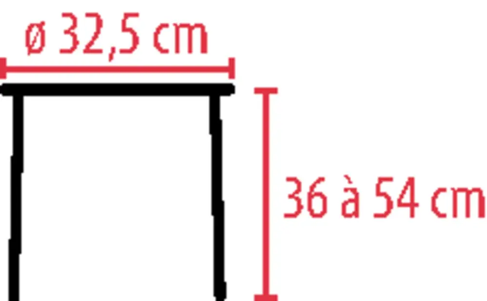 Tabouret de douche pivotant réglable