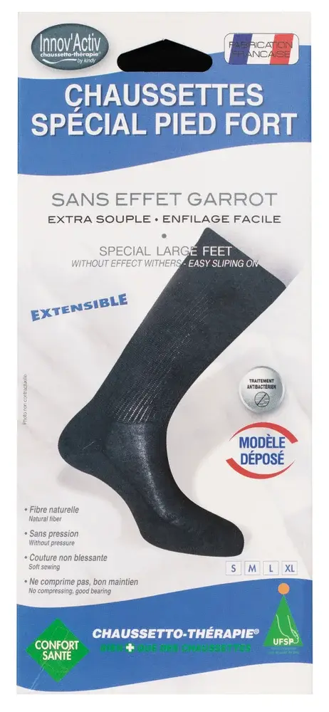 Chaussettes spéciales pieds forts