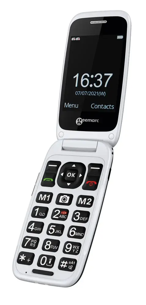Téléphone portable sénoir à clapet CL8700