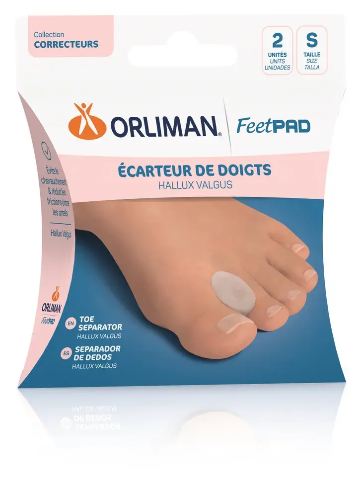 Écarteur de doigts hallux valgus