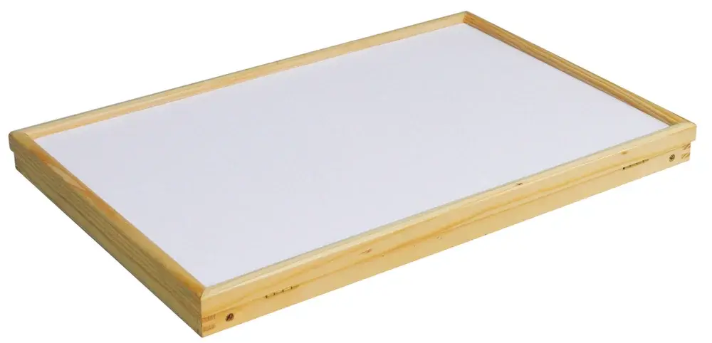 Plateau de lit médicalisé en bois pliable et inclinable