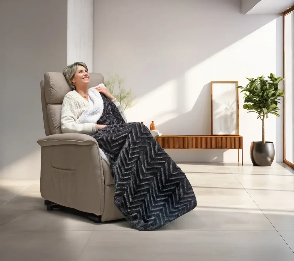 Plaid réversible ultra doux