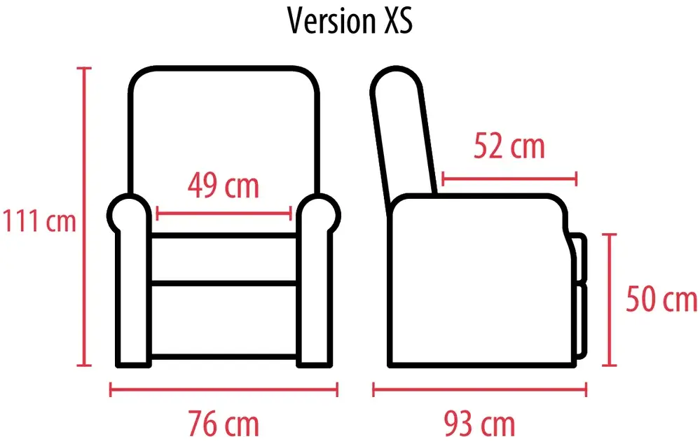 Fauteuil releveur 4 moteurs Louise hauteur réglable