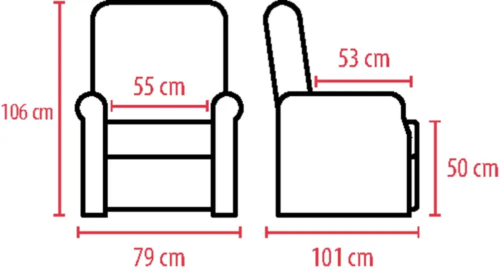 Fauteuil releveur 4 moteurs Louise hauteur réglable