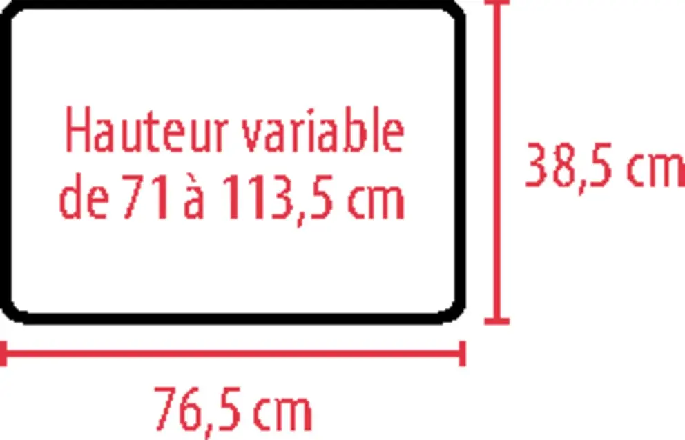 Table de lit médicalisé roulante Kauma avec freins
