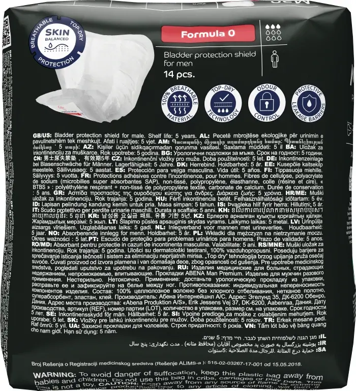 Protection urinaire homme Man Premium