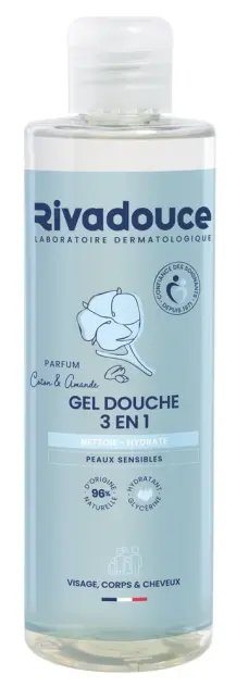 Produit Gel douche 3 en 1 visage, corps et cheveux Coton & Amande Image