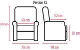Vignette - Fauteuil releveur 4 moteurs Thelma ergonomique