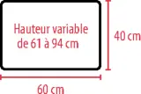 Vignette - Table de lit médicalisé inclinable Diffusion