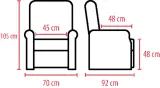 Vignette - Fauteuil releveur 4 moteurs Thelma ergonomique