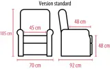 Vignette - Fauteuil releveur 4 moteurs Thelma ergonomique