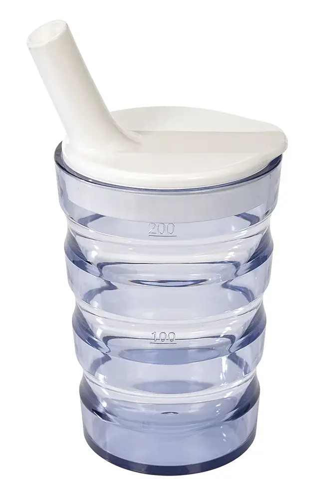 Couvercle pour verre ergonomique