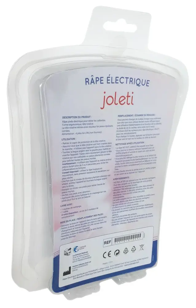 Râpe pied électrique