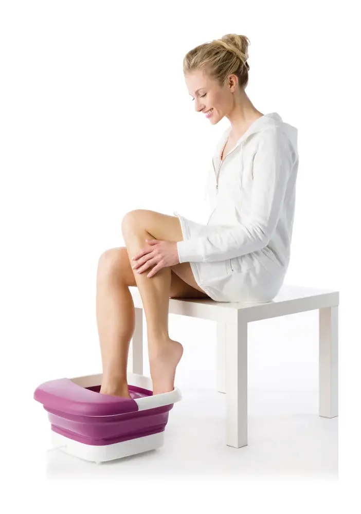 Bain de pied pliable 3 niveaux de massage