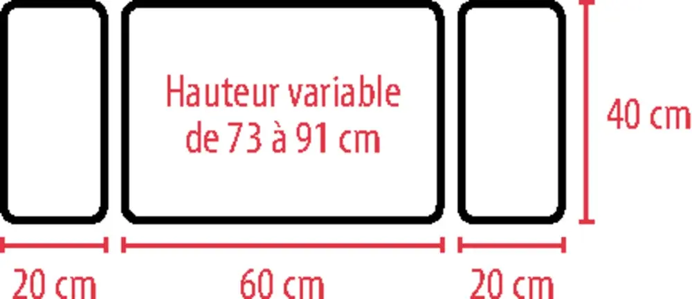Table pont de lit médicalisé inclinable Easy Brge