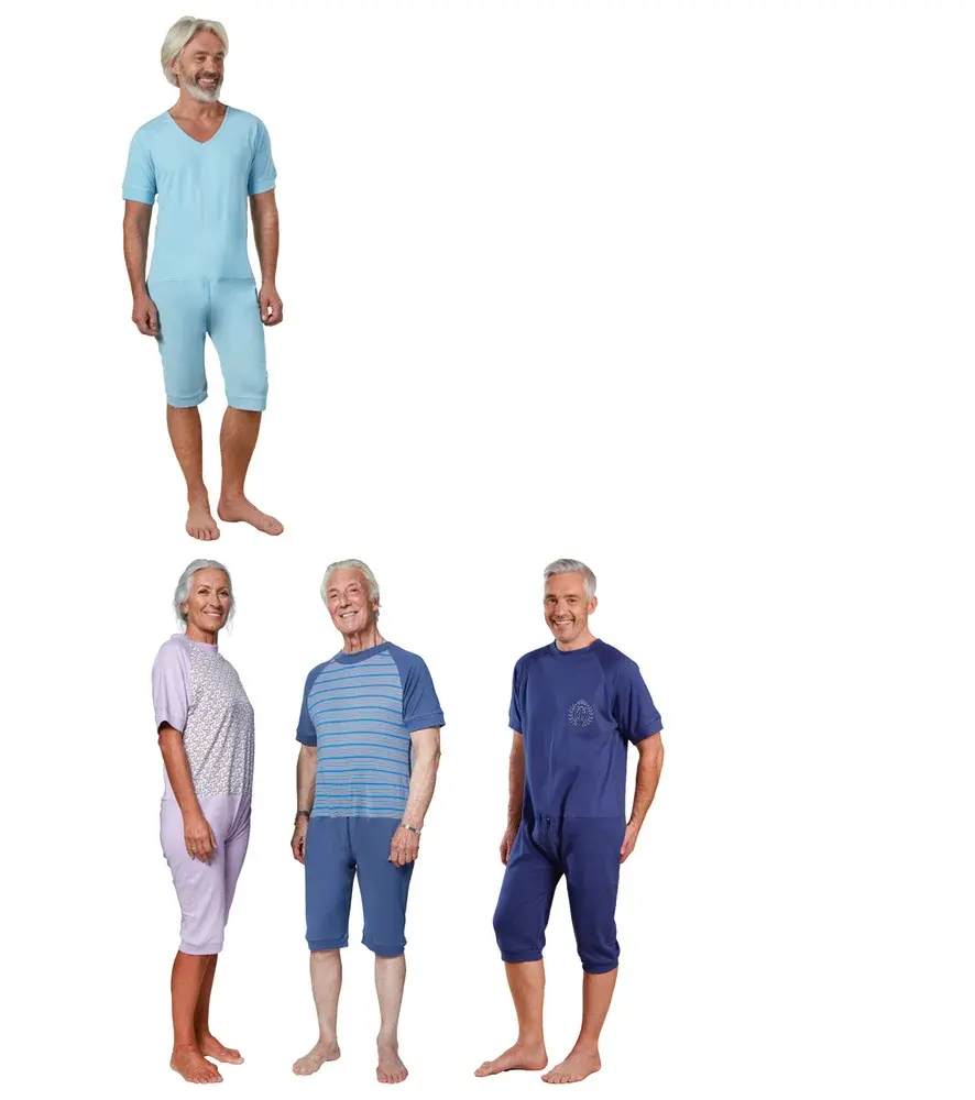 Grenouillère adulte mixte manches et jambes courtes