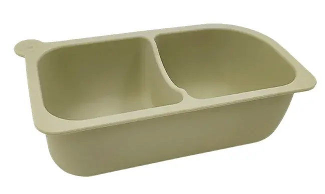 Assiette compartimentée