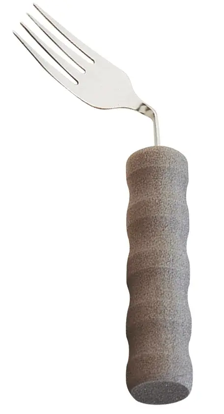 Couverts ergonomiques courbés avec manche en mousse