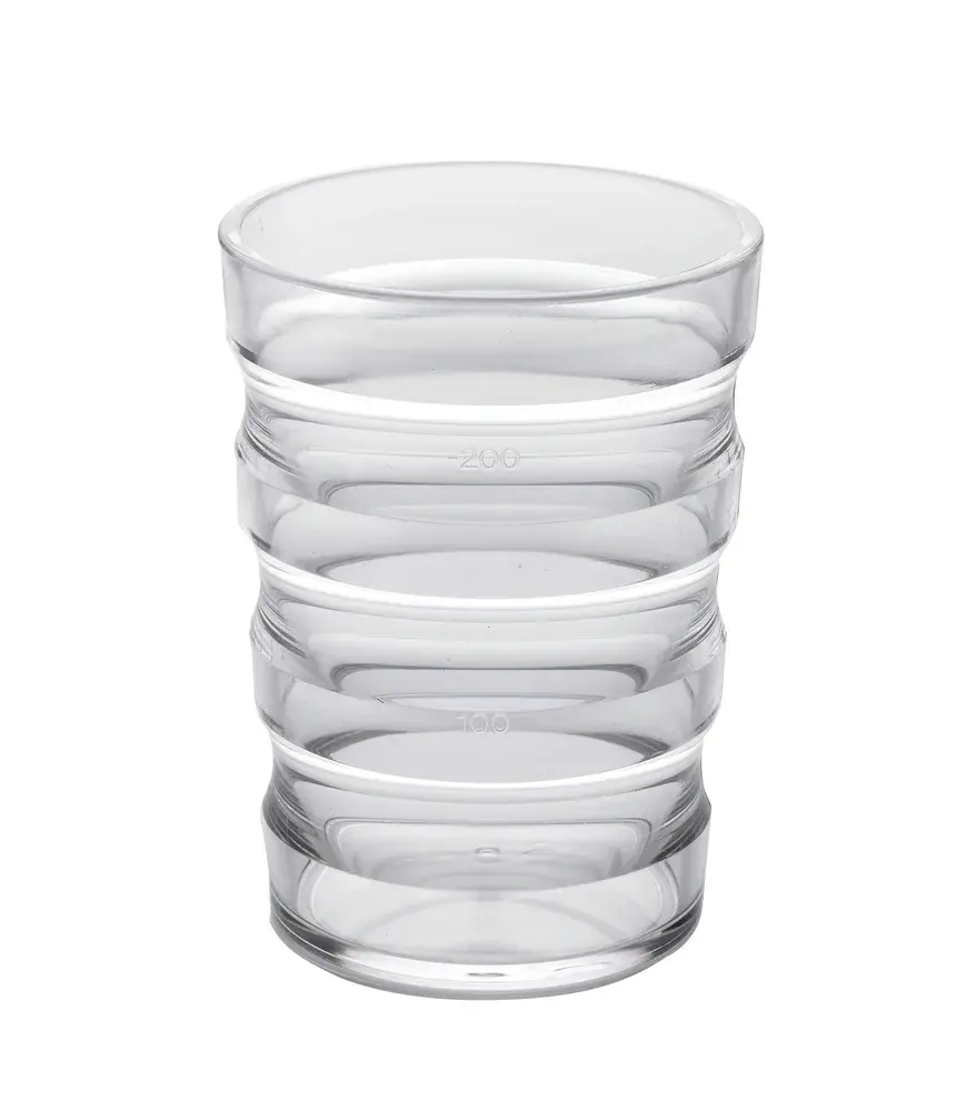 Verre ergonomique pour le repas