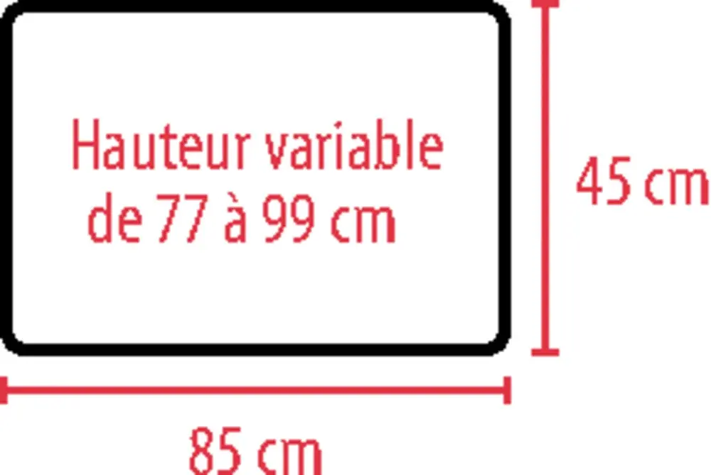Table de lit médicalisé sur roulettes Juno