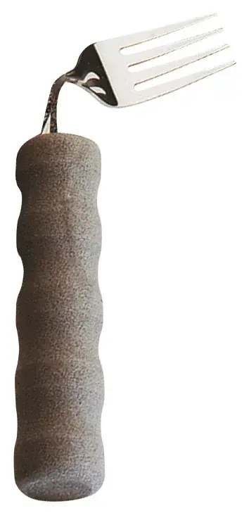 Couverts ergonomiques courbés avec manche en mousse