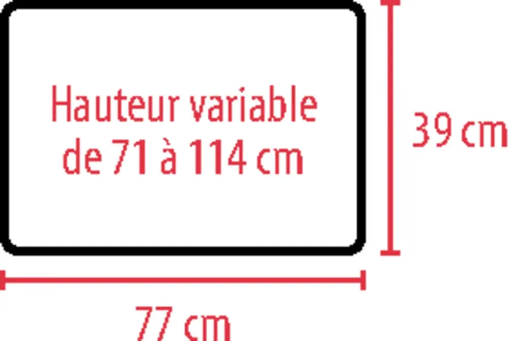 Table de lit médicalisé roulante Liftis avec plateau fixe