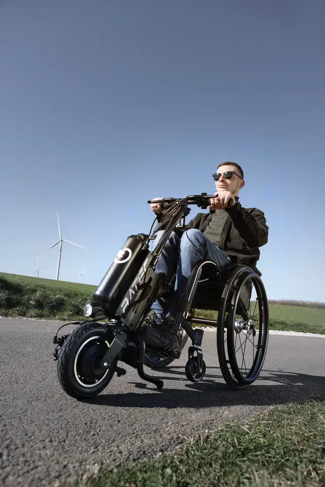 Motorisation électrique Batec Air pour fauteuil roulant