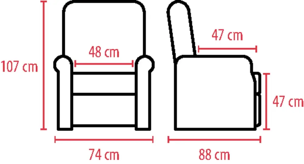 Fauteuil releveur 2 moteurs Boras confort absolu