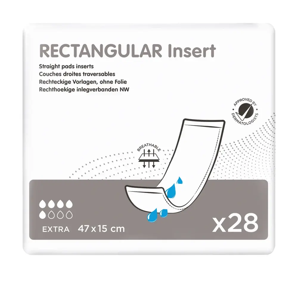 Pad incontinence Rectangular