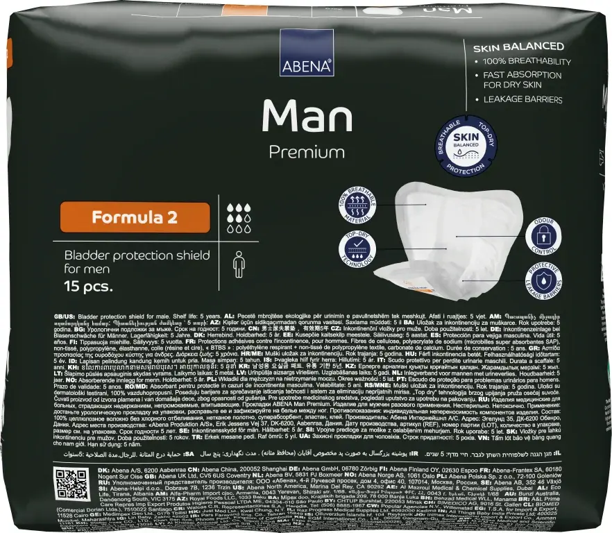 Protection urinaire homme Man Premium