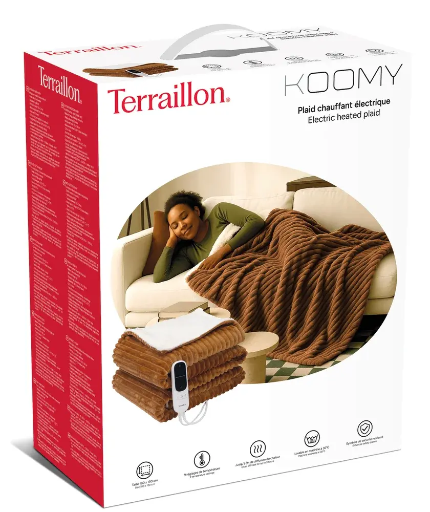Couverture chauffante lavable