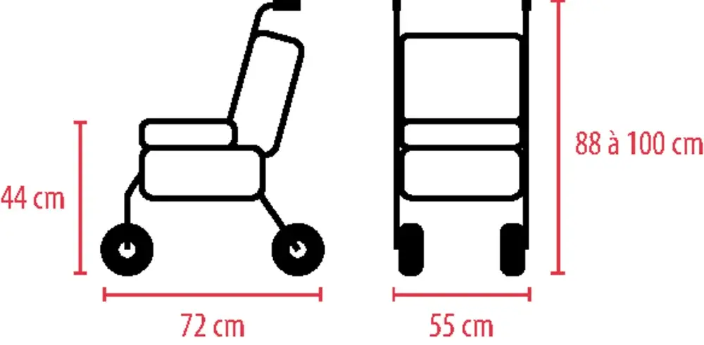 Rollator avec siège