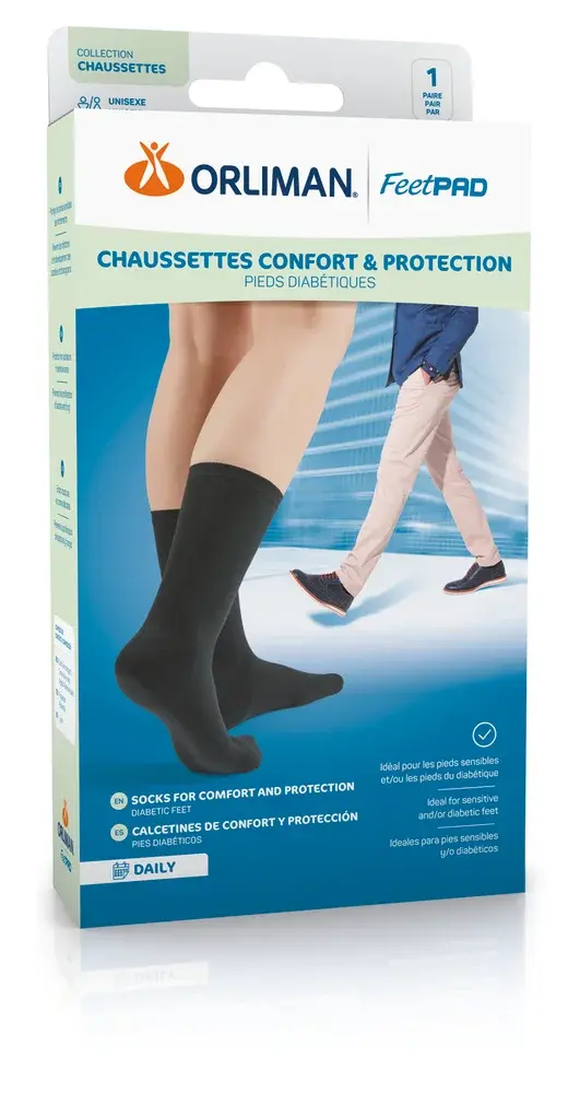 Chaussettes confort et protection pieds diabétiques Daily