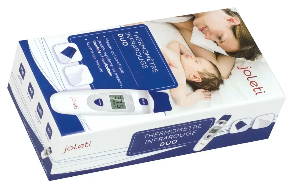 Thermomètre infrarouge Duo frontal et tympanique