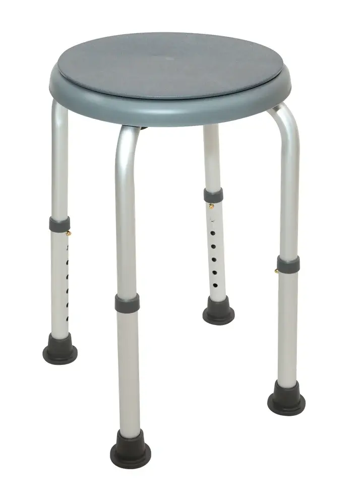 Tabouret de douche pivotant réglable